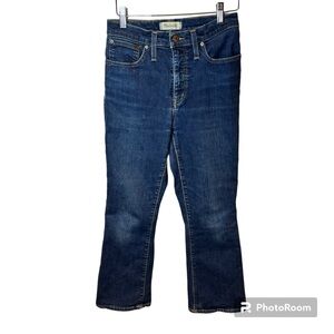 Madewell Cali Demi Boot Denim Jeans High Rise‎ Blue Size 26